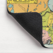 Vintage Karte von Cape Cod Mousepad (Ecke)