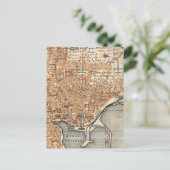 Vintage Karte von Catania Italien (1905) (Stehend Vorderseite)