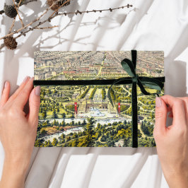 Vintage Karte von Central Park, New York, 1873 Geschenkpapier Set