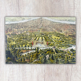 Vintage Karte von Central Park, New York, 1873 Puzzle