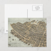 Vintage Karte von Charleston (1872) (Vorne/Hinten)