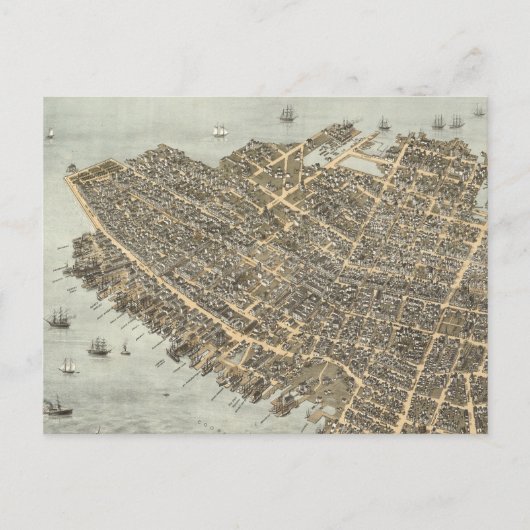 Vintage Karte von Charleston (1872) (Vorderseite)