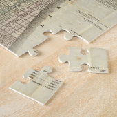 Vintage Karte von Chicago (1857) Puzzle (Seite)