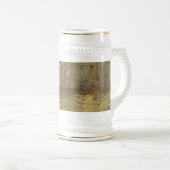 Vintage Karte von Chicago (1892) Bierglas (VorderseiteRechts)