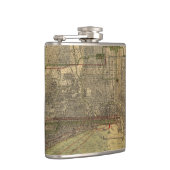 Vintage Karte von Chicago (1892) Flachmann (Rechts)