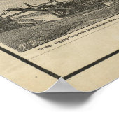 Vintage Karte von Chicago Illinois (1889) Poster (Ecke)