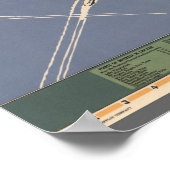 Vintage Karte von Chicago Poster (Ecke)