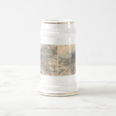 Vintage Karte von Cleveland (1904) Bierglas (Mittel)