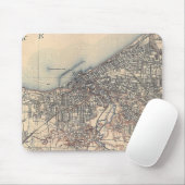 Vintage Karte von Cleveland (1904) Mousepad (Mit Mouse)
