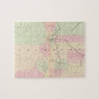 Vintage Karte von Colorado (1874) Puzzle