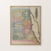 Vintage Karte von Connecticut (1823) Puzzle (Vertikal)