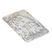 Vintage Karte von Connecticut Magnet (Rechte Seite)