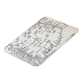 Vintage Karte von Connecticut Magnet (Linke Seite)