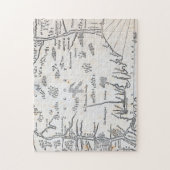 Vintage Karte von Connecticut Puzzle (Vertikal)