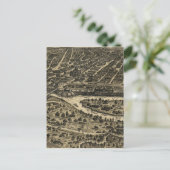 Vintage Karte von Dallas Texas (1892) (Stehend Vorderseite)