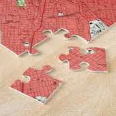 Vintage Karte von Dallas Texas (1958) 2 Puzzle (Seite)