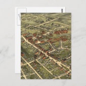 Vintage Karte von Danbury Connecticut (1875) (Vorne/Hinten)