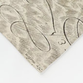 Vintage Karte von Dänemark (1596) Fleecedecke (Ecke)