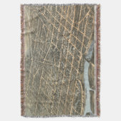 Vintage Karte von Dayton Ohio (1870) Decke (Vorderseite Vertikal)