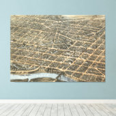 Vintage Karte von Dayton Ohio (1870) Leinwanddruck (Insitu (Holzboden))