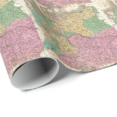 Vintage Karte von Deutschland (1827) Geschenkpapier (Rolleneckpunkt)