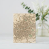 Vintage Karte von Dublin (1836) (Stehend Vorderseite)