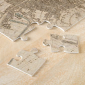 Vintage Karte von Dublin (1836) Puzzle (Seite)