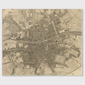 Vintage Karte von Dublin Irland (1797) Geschenkpapier (Flach)