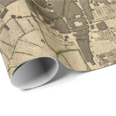 Vintage Karte von Dublin Irland (1797) Geschenkpapier (Rolleneckpunkt)