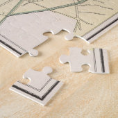 Vintage Karte von Dublin Irland (1901) Puzzle (Seite)