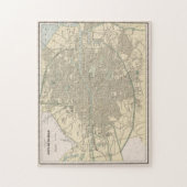 Vintage Karte von Dublin Irland (1901) Puzzle (Vertikal)