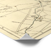 Vintage Karte von Dublin Irland (1914) Poster (Ecke)