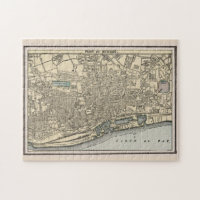Vintage Karte von Dundee Scotland (1901)