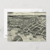 Vintage Karte von Edgartown MA (1886) (Vorne/Hinten)