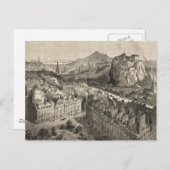 Vintage Karte von Edinburgh Schottland (1886) (Vorne/Hinten)