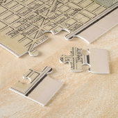 Vintage Karte von Erie PA (1890) Puzzle (Seite)