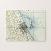 Vintage Karte von Erie Pennsylvania (1899) Puzzle (Horizontal)