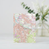 Vintage Karte von Eugene Oregon (1967) (Stehend Vorderseite)