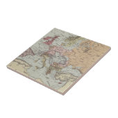 Vintage Karte von Europa Fliese (Seite)