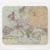 Vintage Karte von Europa Mousepad (Vorne)