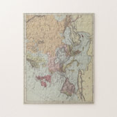 Vintage Karte von Europa Puzzle (Vertikal)