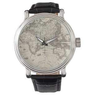 Vintage Karte von Europa und von Asien Armbanduhr