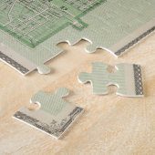 Vintage Karte von Evansville Indiana (1876) Puzzle (Seite)