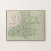 Vintage Karte von Evansville Indiana (1876) Puzzle (Horizontal)