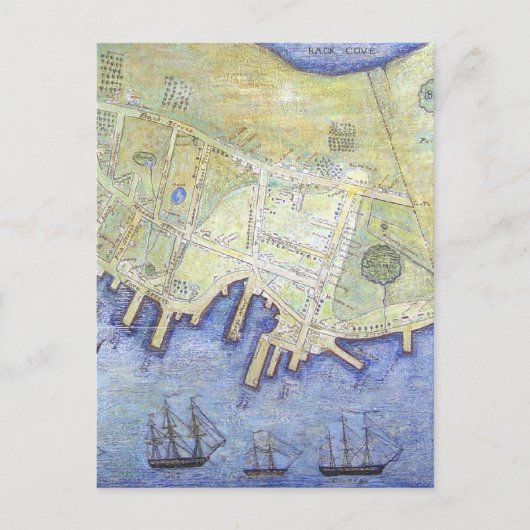 Vintage Karte von Falmouth Neck Maine (1775) (Vorderseite)