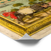 Vintage Karte von Florenz Italien (1731) Poster (Ecke)