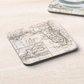 Vintage Karte von Florida (1763) Untersetzer (Linke Seite)