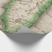 Vintage Karte von Florida (1822) Geschenkpapier (Ecke)