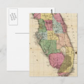 Vintage Karte von Florida (1870) (Vorne/Hinten)