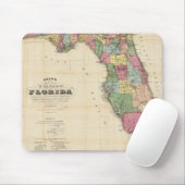 Vintage Karte von Florida (1870) Mousepad (Mit Mouse)